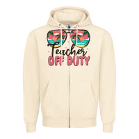 Sandshell teacher off duty Zipper Hoodie - MaliasSmallBusiness