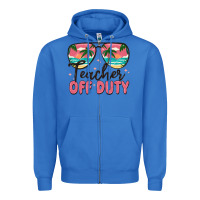 True Royal teacher off duty Zipper Hoodie - MaliasSmallBusiness