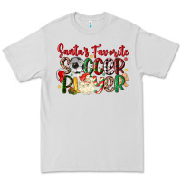 Dove Grey santas favorite soccer player Premium Tee - MaliasSmallBusiness