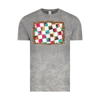Cloud Rock race background with leopard frame Vintage Tee - HRA Design Shop