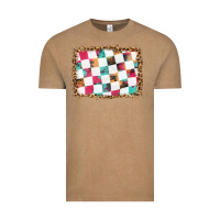 Vintage Coffee race background with leopard frame Vintage Tee - HRA Design Shop