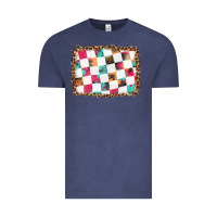 Vintage Denim race background with leopard frame Vintage Tee - HRA Design Shop