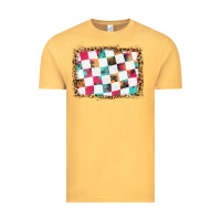 Vintage Mustard race background with leopard frame Vintage Tee - HRA Design Shop