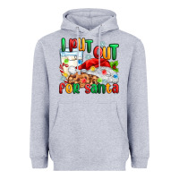 Heather Grey i put out for santa Heavyweight Hoodie - MaliasSmallBusiness