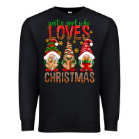 Black Just a girl who loves Christmas Premium Sweatshirt - NancyCooperArtShop