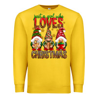 Lemon Just a girl who loves Christmas Premium Sweatshirt - NancyCooperArtShop