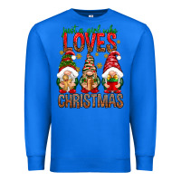 True Royal Just a girl who loves Christmas Premium Sweatshirt - NancyCooperArtShop