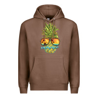 Chestnut pineapple summer Premium Hoodie - BarkalooDesign