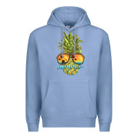 Colony Blue pineapple summer Premium Hoodie - BarkalooDesign