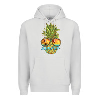 Dove Grey pineapple summer Premium Hoodie - BarkalooDesign