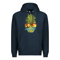 Navy pineapple summer Premium Hoodie - BarkalooDesign