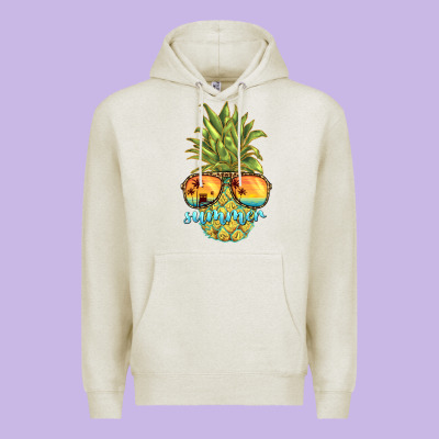 Pineapple Summer Premium Hoodie Designed By Barkaloodesign