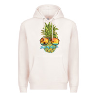 Pale Pink pineapple summer Premium Hoodie - BarkalooDesign