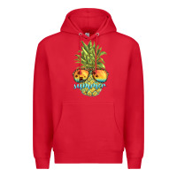 Red pineapple summer Premium Hoodie - BarkalooDesign