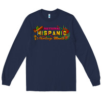 Navy national hispanic heritage month Long Sleeve Tee - BundleAndBundleShop