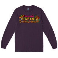 Plum national hispanic heritage month Long Sleeve Tee - BundleAndBundleShop
