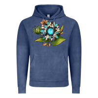 Vintage Denim gemstone sunflower Vintage Hoodie - JahusDesignShop