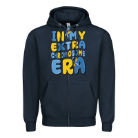 Navy in my extra chromosome era Zipper Hoodie - MaliasSmallBusiness
