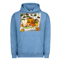 Pigment Pebble Blue happy fall y'all teeth Urban Hoodie - TumblerDesignByShophia