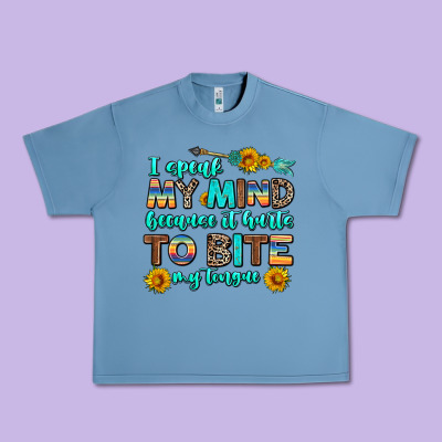 I Speak My Mind Because It Hurts To Bite My Tongue Urban Heavy Tee Designed By Adodesignshop