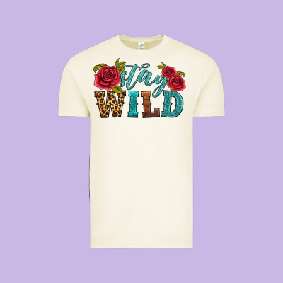 Stay Wild Vintage Tee Designed By Hra Design Shop
