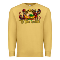 Antique Gold Baby Jesus Joy To The World Premium Sweatshirt - MaliasSmallBusiness