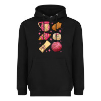 Black mexican pan dulce Heavyweight Hoodie - MaliasSmallBusiness