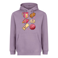 Lavender mexican pan dulce Heavyweight Hoodie - MaliasSmallBusiness