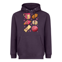 Plum mexican pan dulce Heavyweight Hoodie - MaliasSmallBusiness