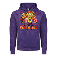 Cloud Purple food is my valentine Vintage Hoodie - FaDigitalArtStudio