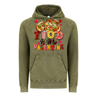 Vintage Olive food is my valentine Vintage Hoodie - FaDigitalArtStudio