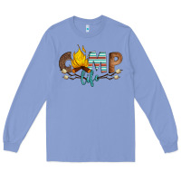Colony Blue camp life Long Sleeve Tee - Artiststas