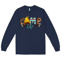 Navy camp life Long Sleeve Tee - Artiststas