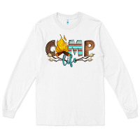 White camp life Long Sleeve Tee - Artiststas