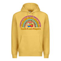 Antique Gold back to school rainbow teach love inspire Premium Hoodie - AdoDesignShop