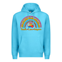 Ocean Blue back to school rainbow teach love inspire Premium Hoodie - AdoDesignShop
