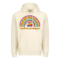 Sandshell back to school rainbow teach love inspire Premium Hoodie - AdoDesignShop