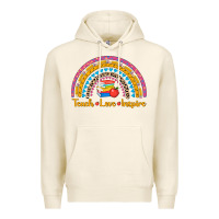 Back To School Rainbow Teach Love Inspire Premium Hoodie | Teevron