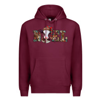 Burgundy western christmas baby cow noel Premium Hoodie - Jasminsmagicworld