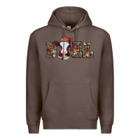 Coffee western christmas baby cow noel Premium Hoodie - Jasminsmagicworld
