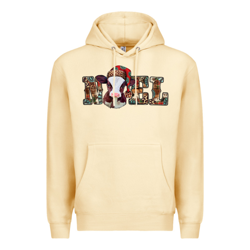 Western Christmas Baby Cow Noel Premium Hoodie by Jasminsmagicworld | Teevron