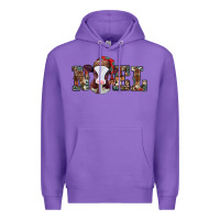 Purple western christmas baby cow noel Premium Hoodie - Jasminsmagicworld