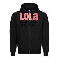 Black lola in every season, she shines with grace Zipper Hoodie - MaliasSmallBusiness