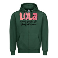 Sports Green lola in every season, she shines with grace Zipper Hoodie - MaliasSmallBusiness