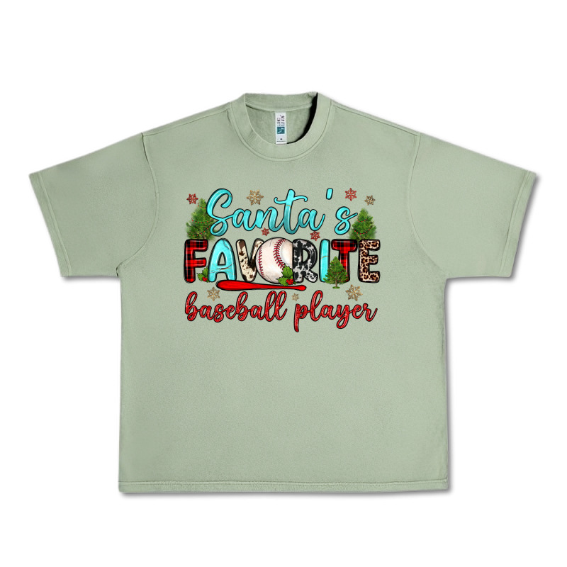 Santa S Favorite Baseball Player Urban Heavy Tee by JahusDesignShop | Teevron