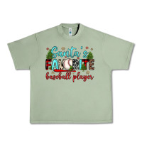 Oil Green santa s favorite baseball player Urban Heavy Tee - JahusDesignShop