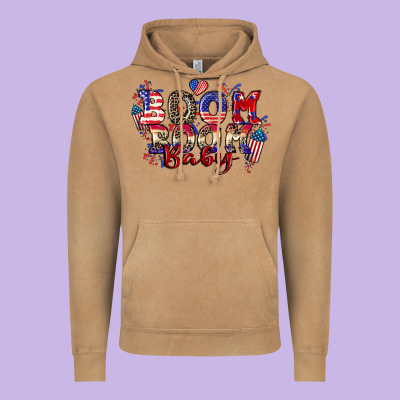 Boom Boom Baby 4th Of July Vintage Hoodie Designed By Cowgirlartshop