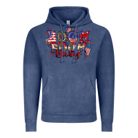 Vintage Denim Boom boom baby 4th of july Vintage Hoodie - CowGirlArtShop