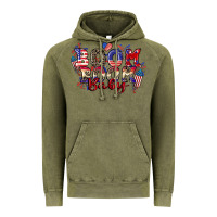 Vintage Olive Boom boom baby 4th of july Vintage Hoodie - CowGirlArtShop