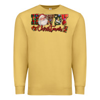 Antique Gold Howdy Christmas Santa Premium Sweatshirt - NancyCooperArtShop